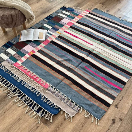 Hand Woven 100% Cotton Rug 60x90cm